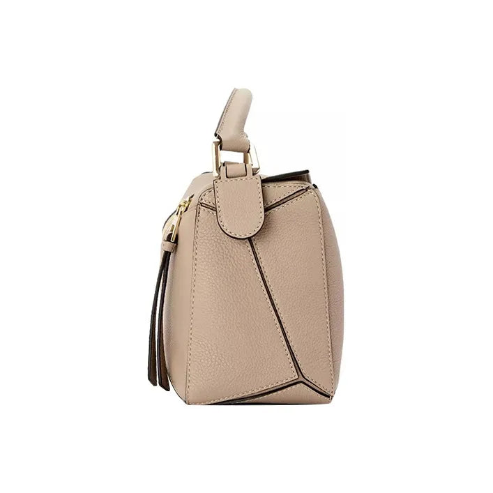 Loewe Puzzle Small Shoulder Bag With OG Box & Dust Bag (8627 Khaki)