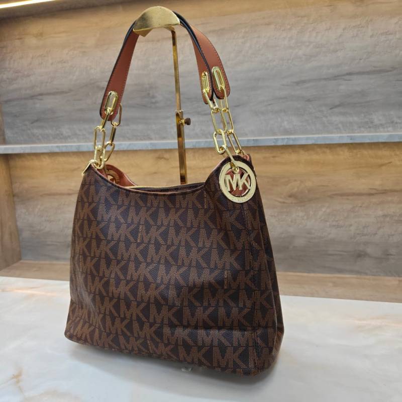 Michael Kors Fulton Shoulder Bag With Dust Bag Coffee Brown 8500