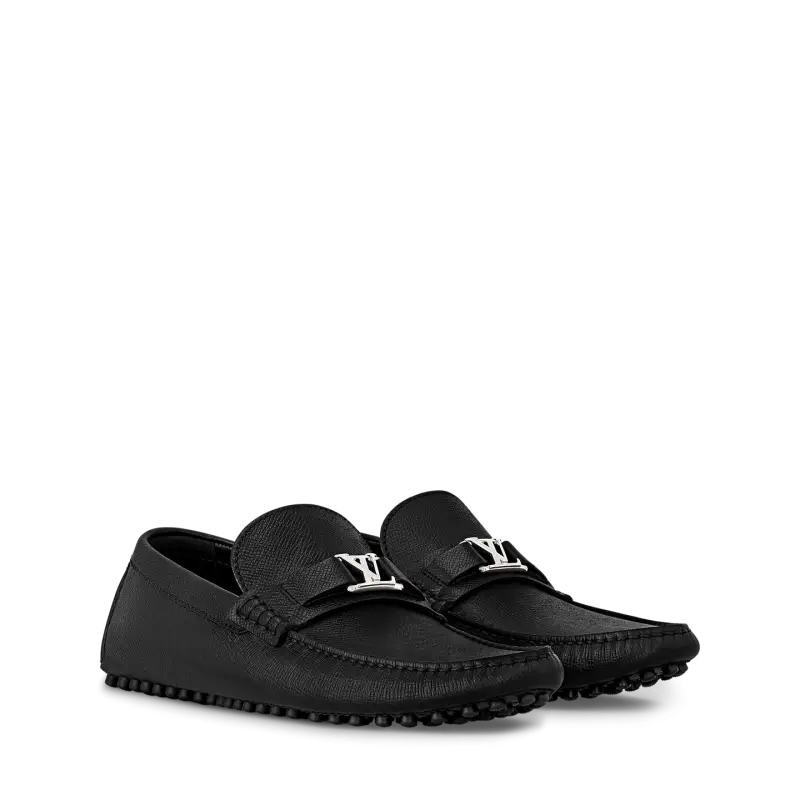 Lv Louis Vutition Hockenheim Moccasin Black Made in Italy Premium