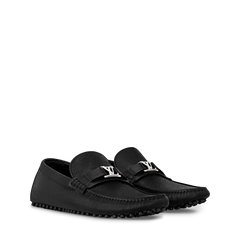 Lv Louis Vutition Hockenheim Moccasin Black Made in Italy Premium