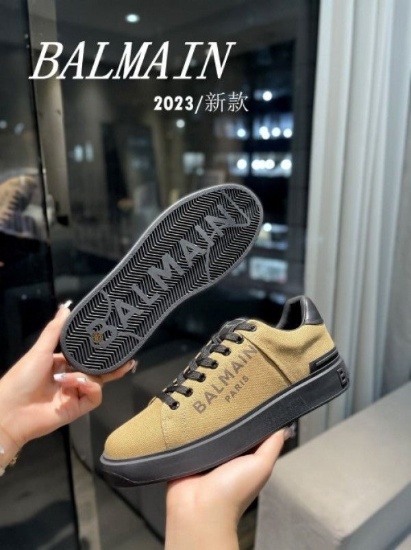 Balmain Logo Print BCourt Sneaker