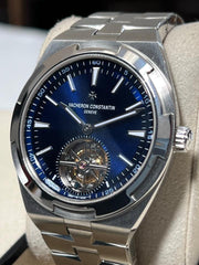 Vacheron Constantin Overseas Tourbillion Silver Blue Semi ETA