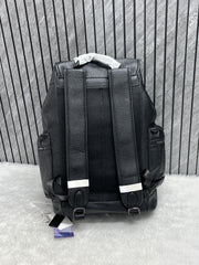Coach Unisex Rivington Backpack Black Sprint Leather With Dust Bag 059 Black