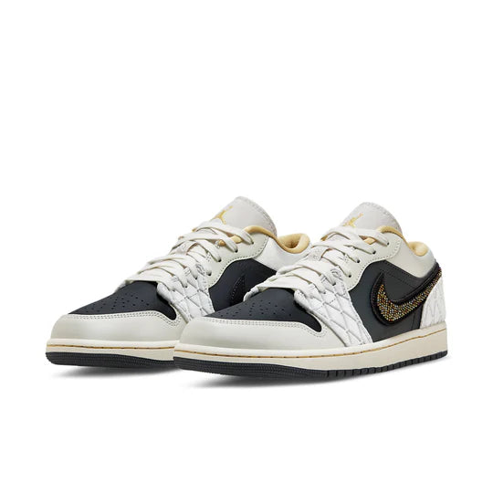 WMNs Nike Air Jordan 1 Low ‰ÛÏIridescent Beaded Swoosh‰۝