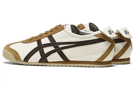 ONITSUKA TIGER SNEAKERS MEXICO 66 CREAM LICORICE BROWN