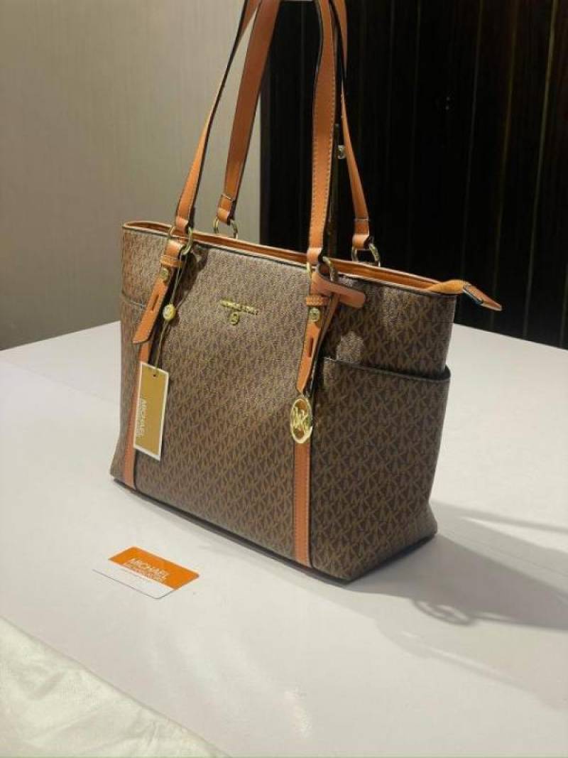 Michael Kors MK Sullivan Zipper Tote Bag Coffee Brown With Dustbag 3910 Coffee Brown
