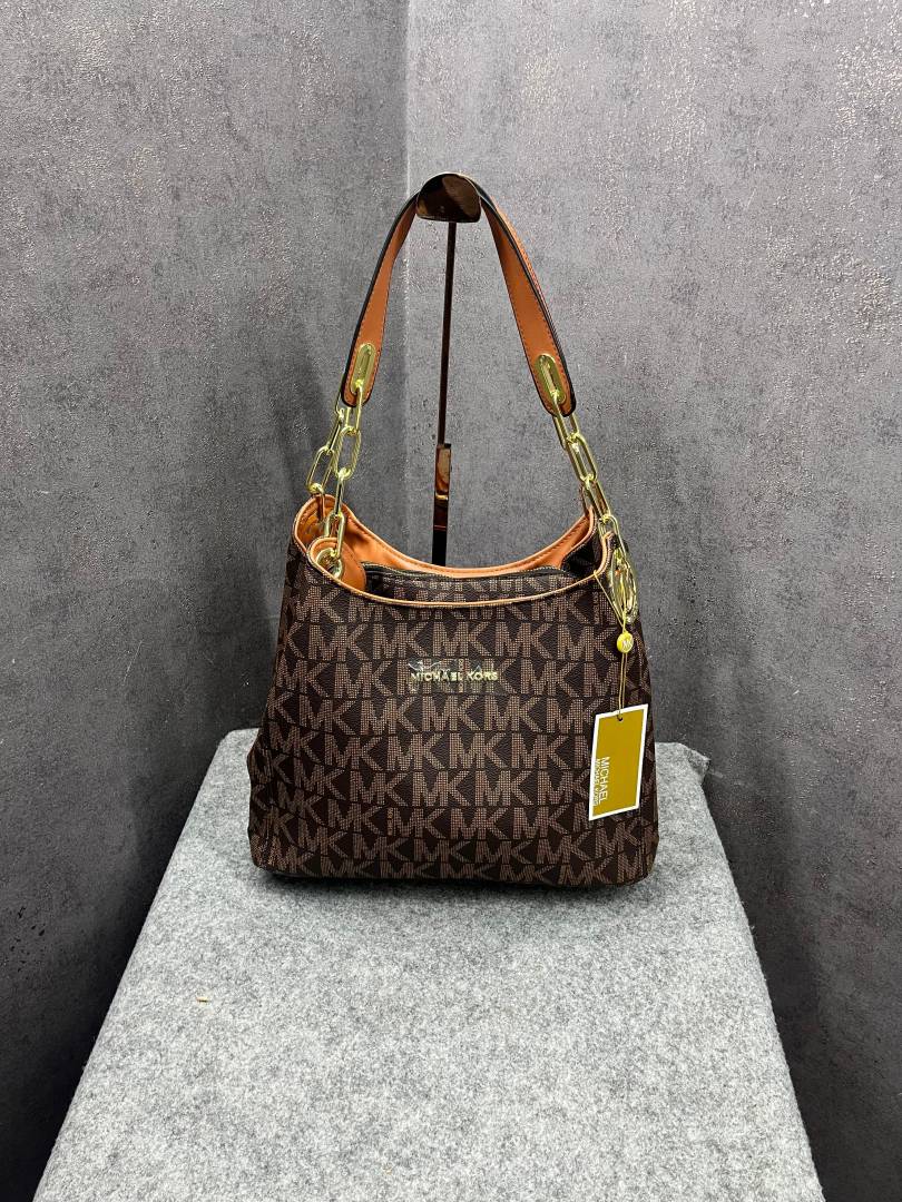 Michael Kors Fulton Shoulder Bag With Dust Bag Coffee Brown 8500
