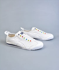 Onitsuka Tiger slip onn rainbow white blue
