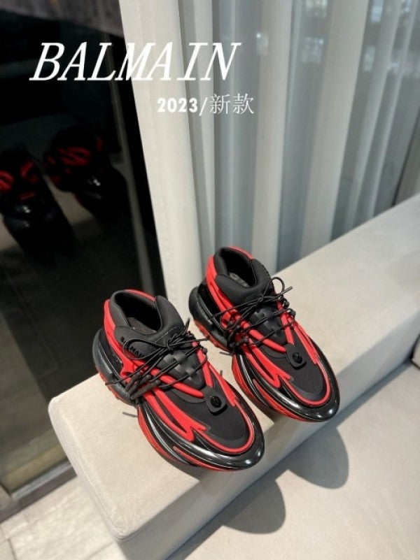 Balmain Unicorn Black Red Sneaker