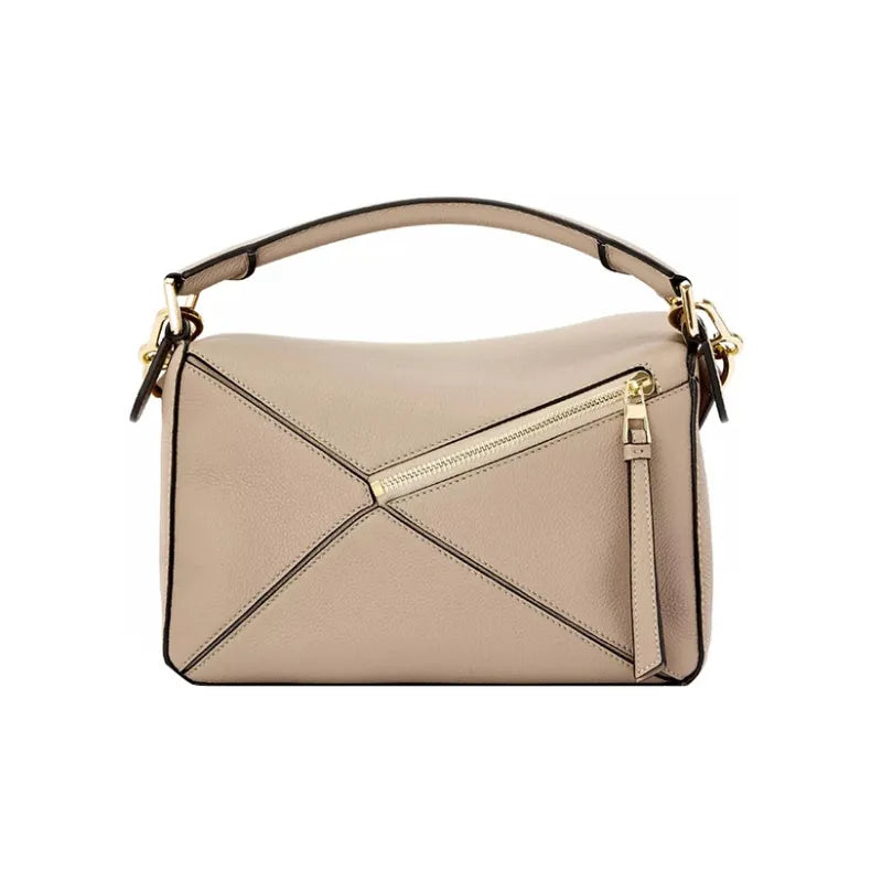 Loewe Puzzle Small Shoulder Bag With OG Box & Dust Bag (8627 Khaki)