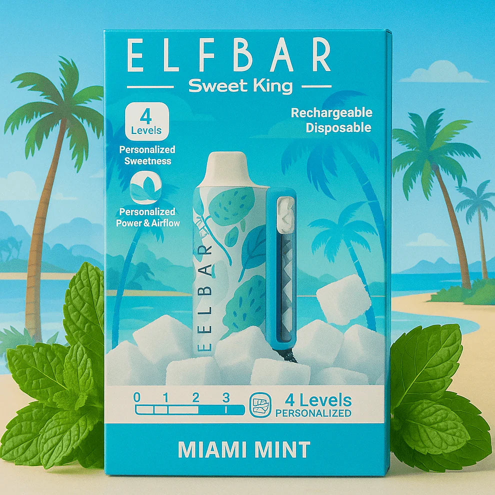 Elfbar sweet king new arrivals 30k puffs Miami Mint