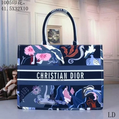 Christian Dior Book Tote Multicolor Suede bag