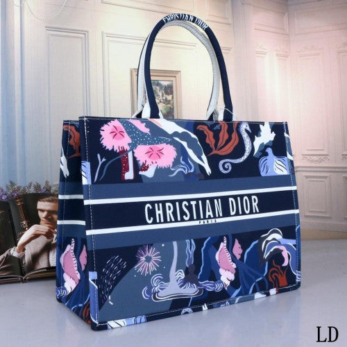 Christian Dior Book Tote Multicolor Suede bag