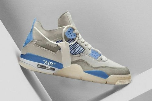 Air jordan 4 off white military blue