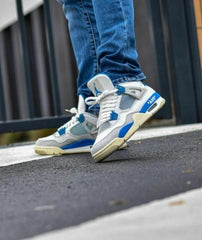 Air jordan 4 off white military blue