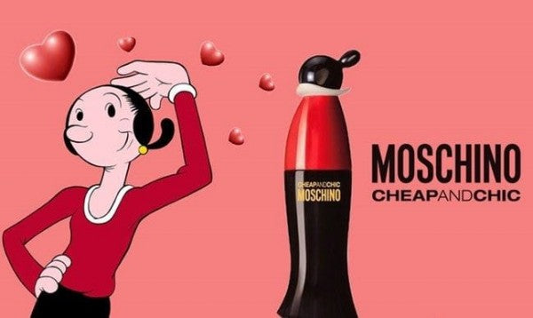 MOSCHINO CHEAP AND CHIC RED BLACK FOR HER