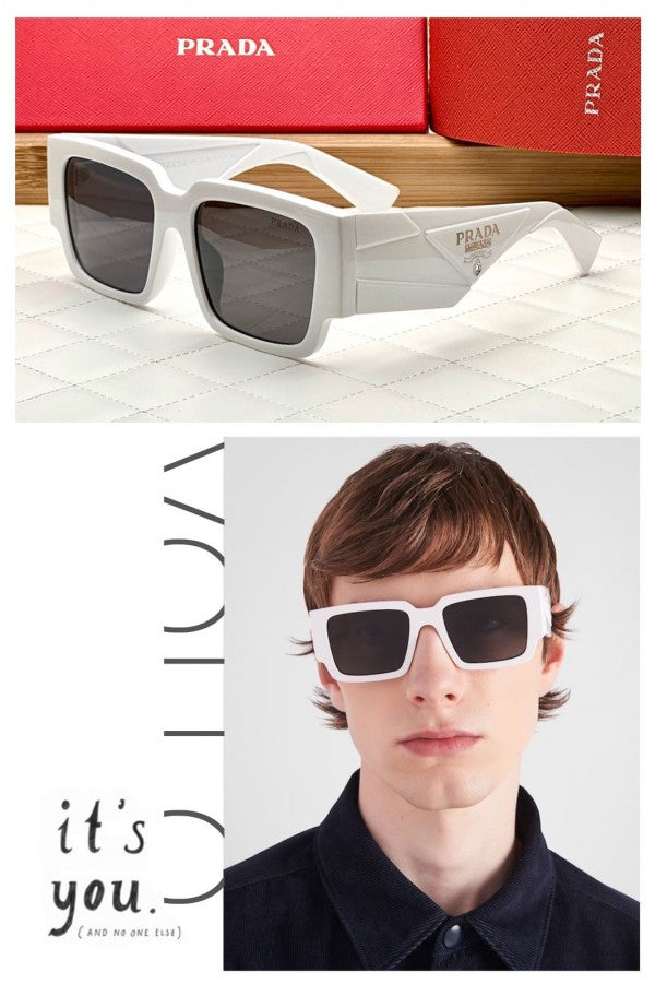 PRADA 95 WHITE BLACK