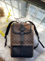 Lv brown monogram premium unisex backpack with dust bag