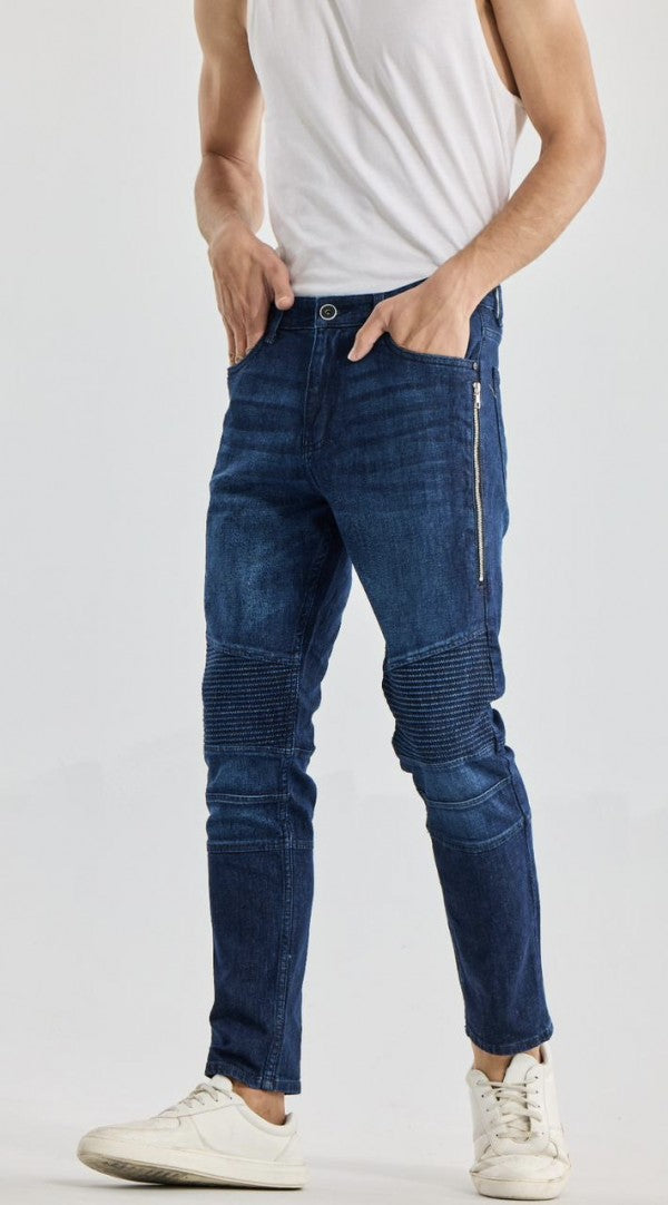 Amiri Denim Blue Imported Hyperflex Rider Denim