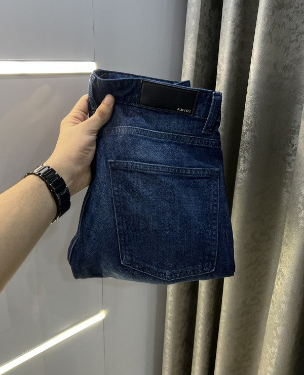 Amiri Denim Blue Imported Hyperflex Rider Denim