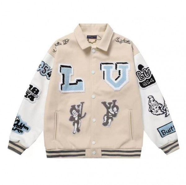 Louis Vuitton Varsity Jacket Signature Cream