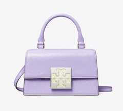 Tory Burch Spazzolato Mini Top-handle Bag (Mirage)