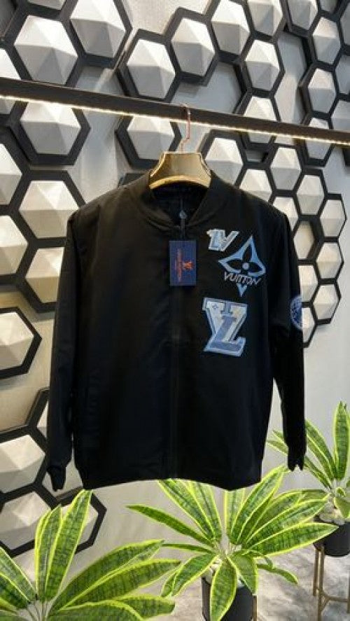 LV LOGO PRINT PREMIUM BOMBER JACKET