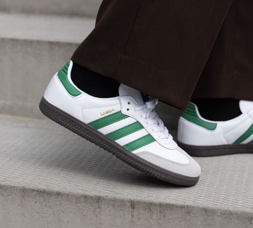 Samba white green for girls