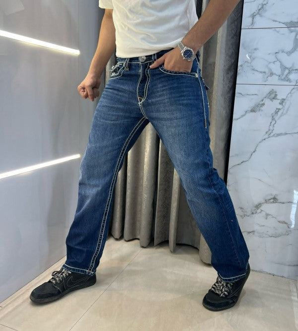 True Religion Blue Shade Imported Premium Denim