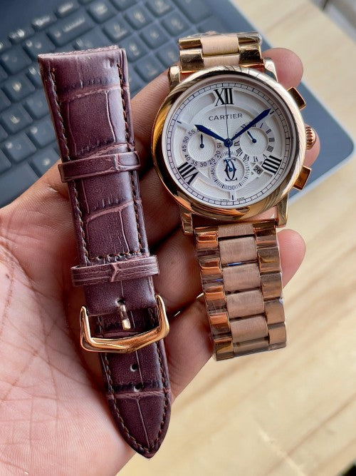 Cartier Roman With Extra Strap