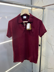 BURBERRY PREMIUM POLO T-SHIRT WITH BRAND BOX (531)