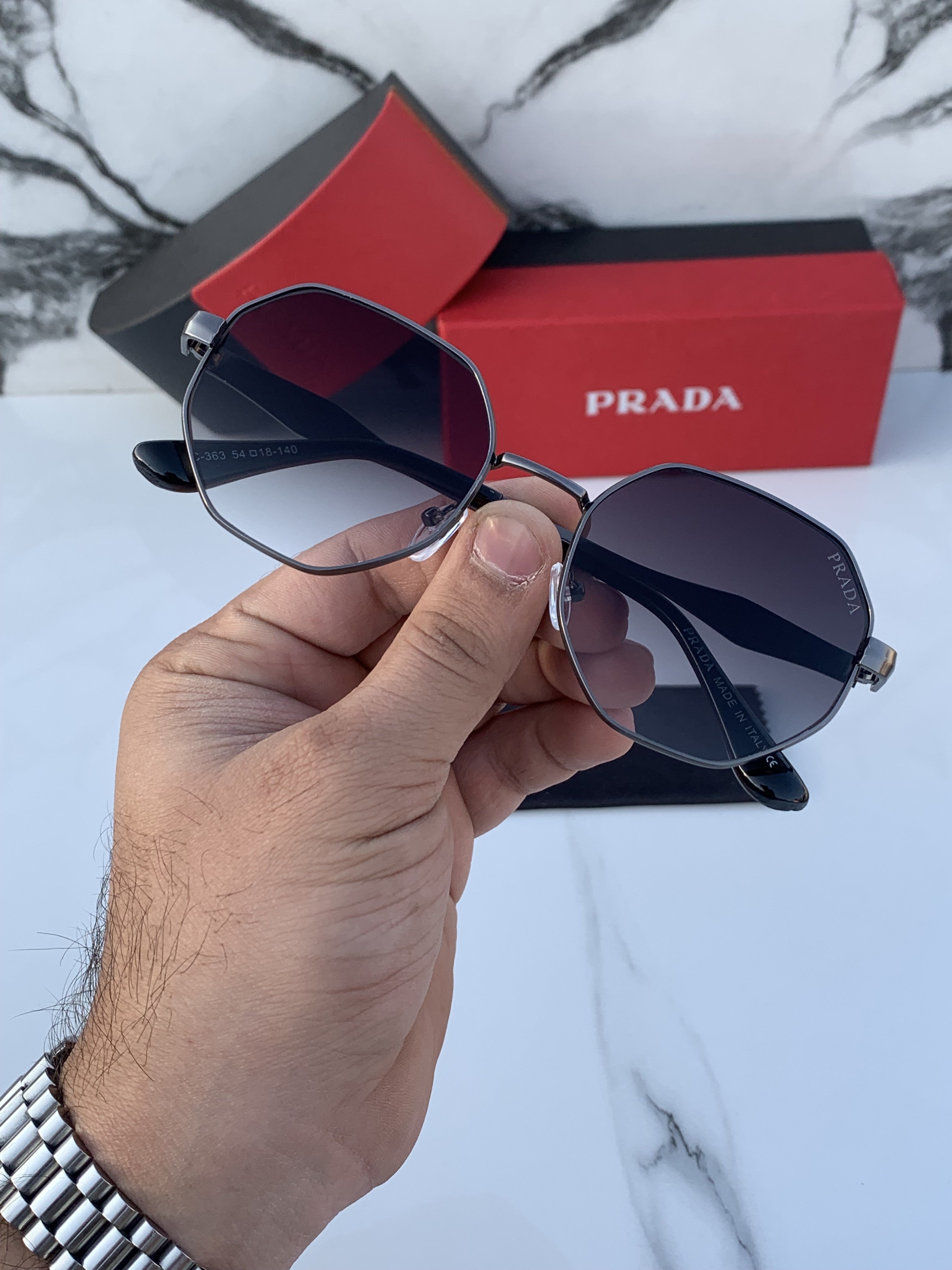 PRADA 363 BLACK SHADED