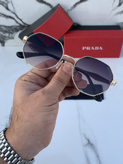 PRADA 363 GOLD BLACK SHADED