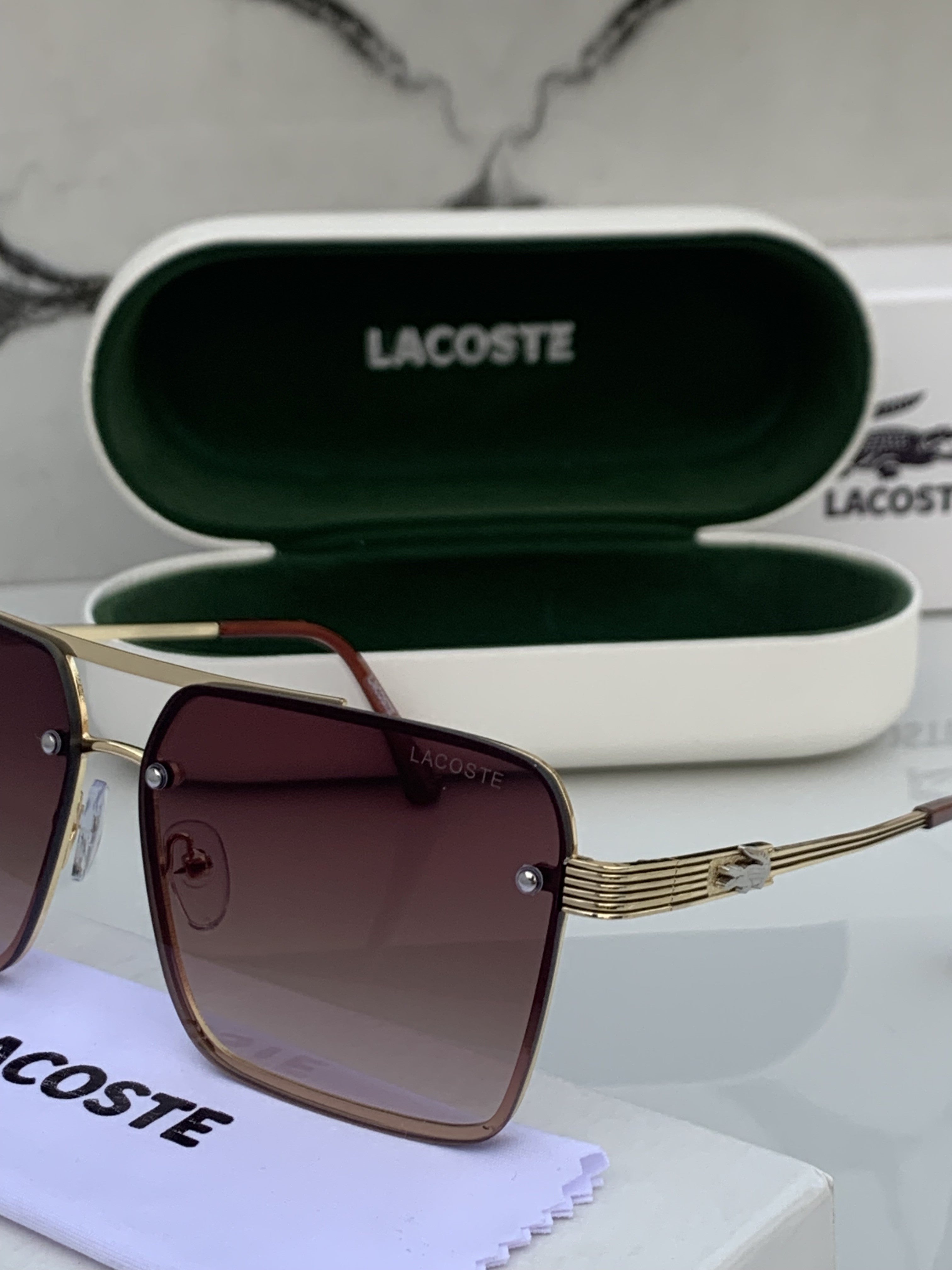 LACOSTE 9221 GOLD BROWN