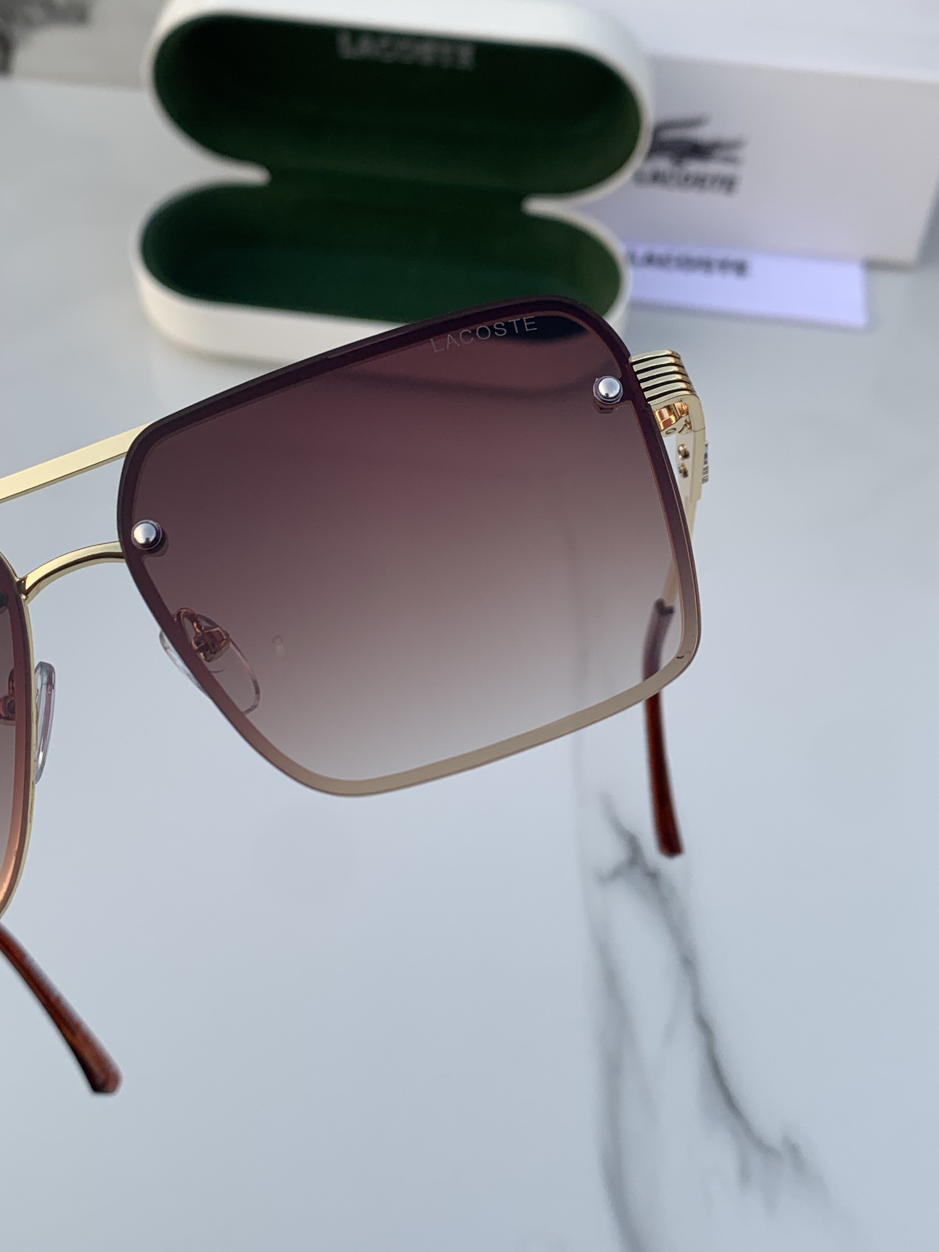 LACOSTE 9221 GOLD BROWN