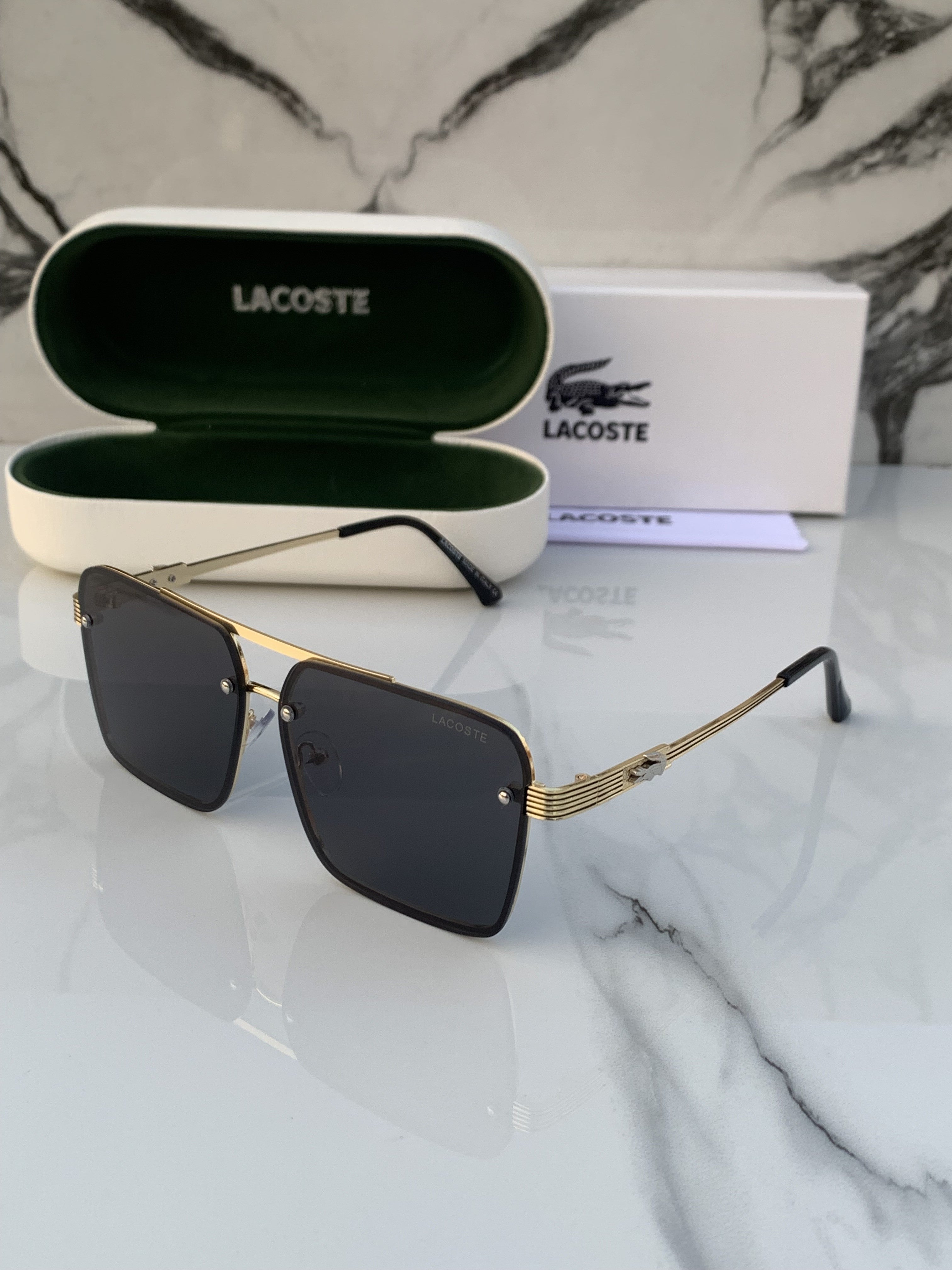 LACOSTE 9221 GOLD BLACK