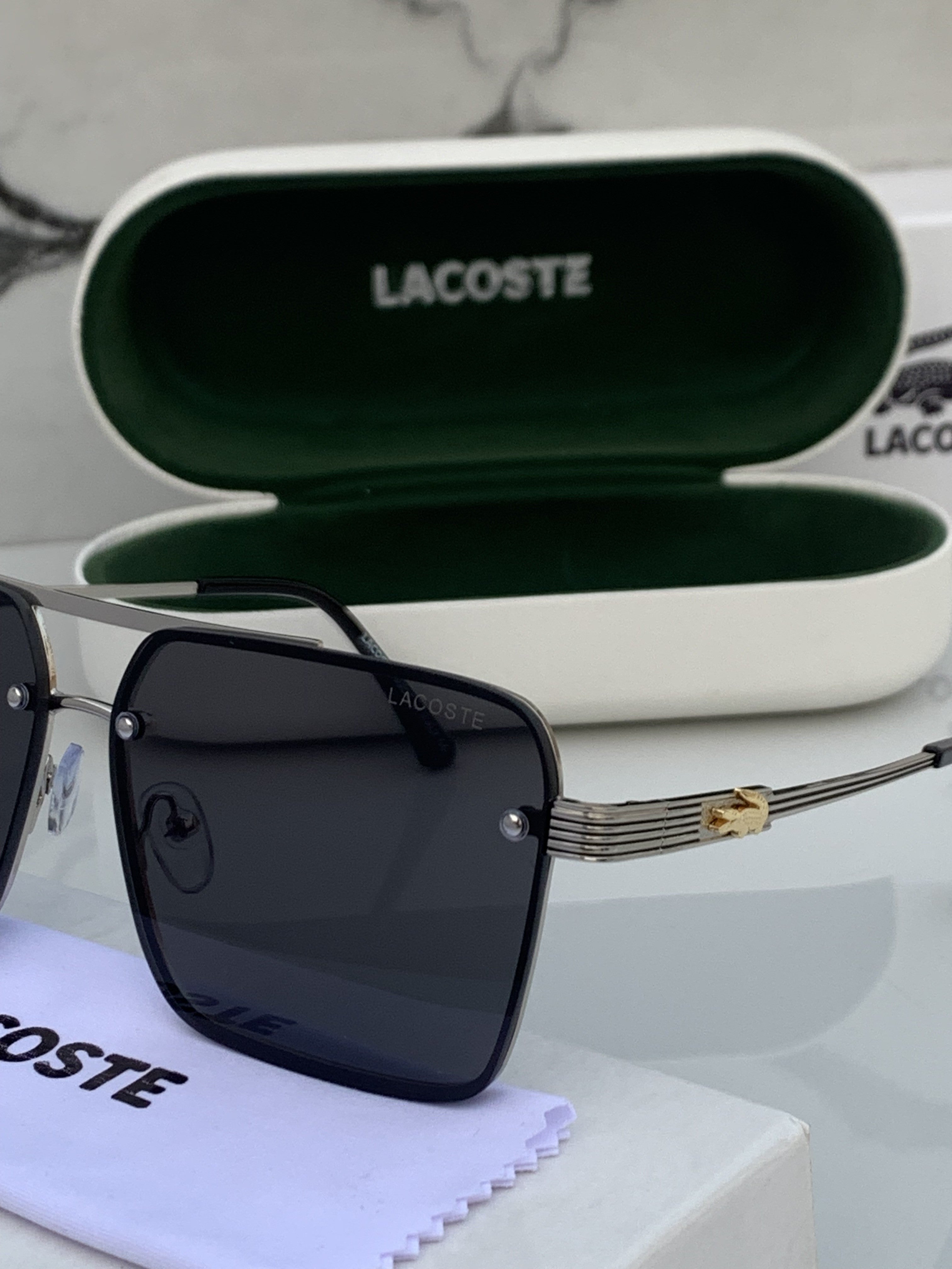 LACOSTE 9221 SILVER BLACK