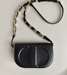 Christian Dior Signature Oval Camera Bag With OG Box & Dust Bag (Black)