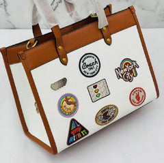 Coac_h Field Tote 30 Patches Premium Quality Bag With OG Box & Dust Bag