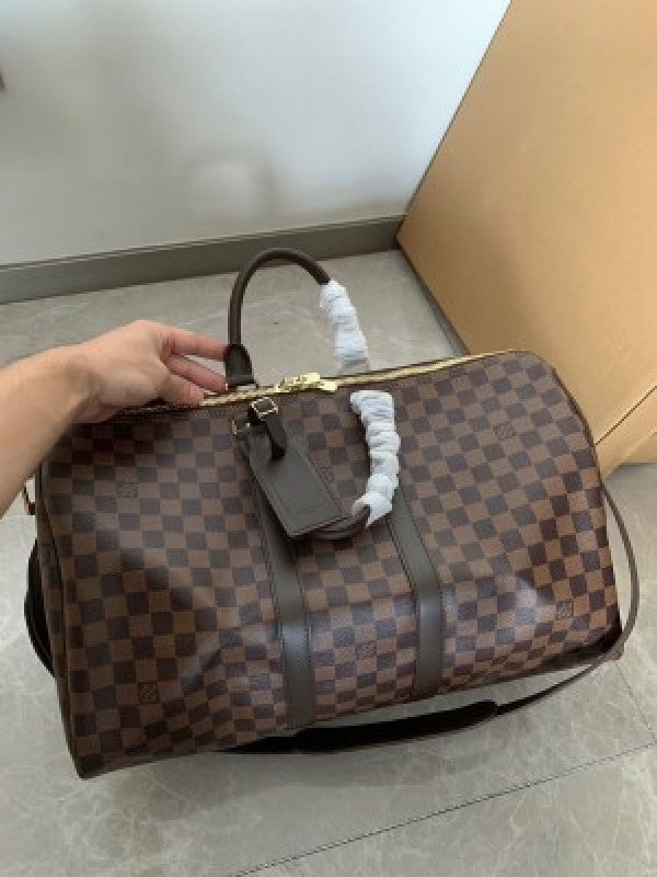 Louis Vuitton Keepall 55 Premium Duffle Bag With Dust Bag COFFE - M41449