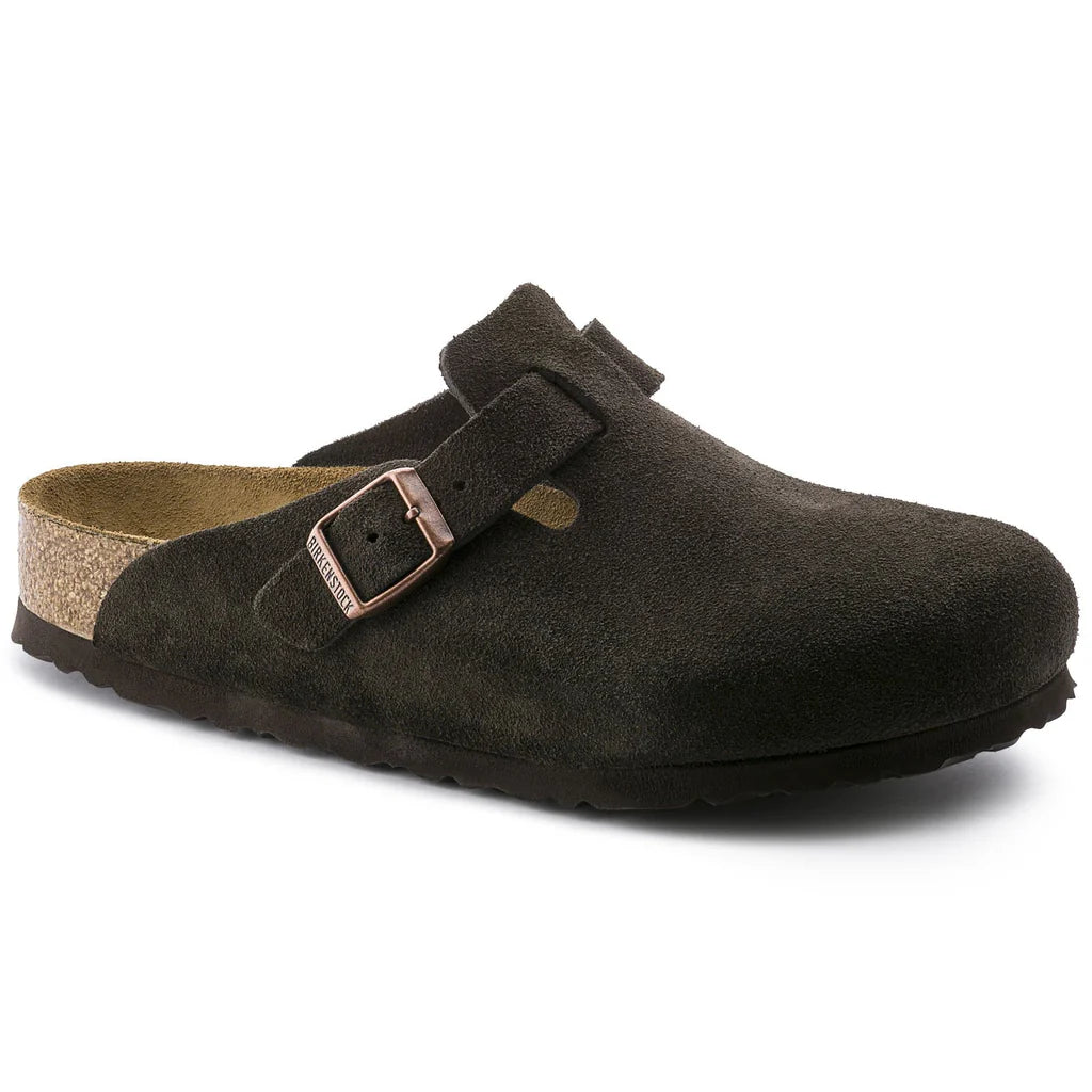 Birkenstock Boston Brown suede