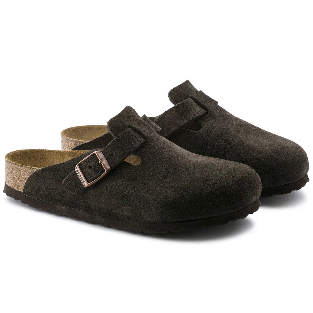 Birkenstock Boston Brown suede