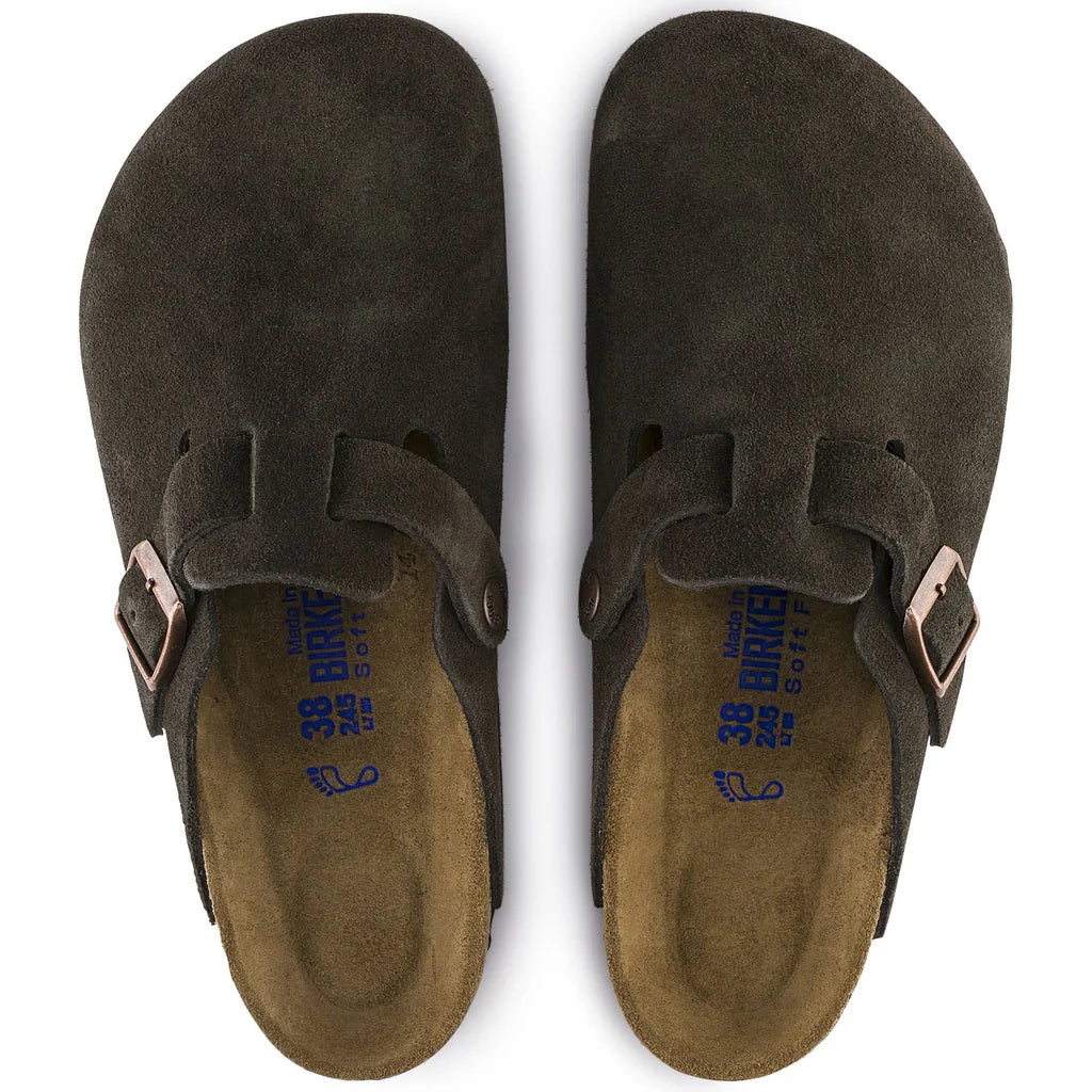 Birkenstock Boston Brown suede