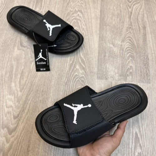 Nike Air Jordan Hydro 6 Black White Flip Flop