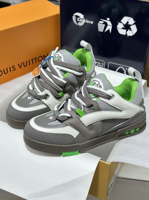 Louis Vuitton Skate Trainer Grey Green 2023