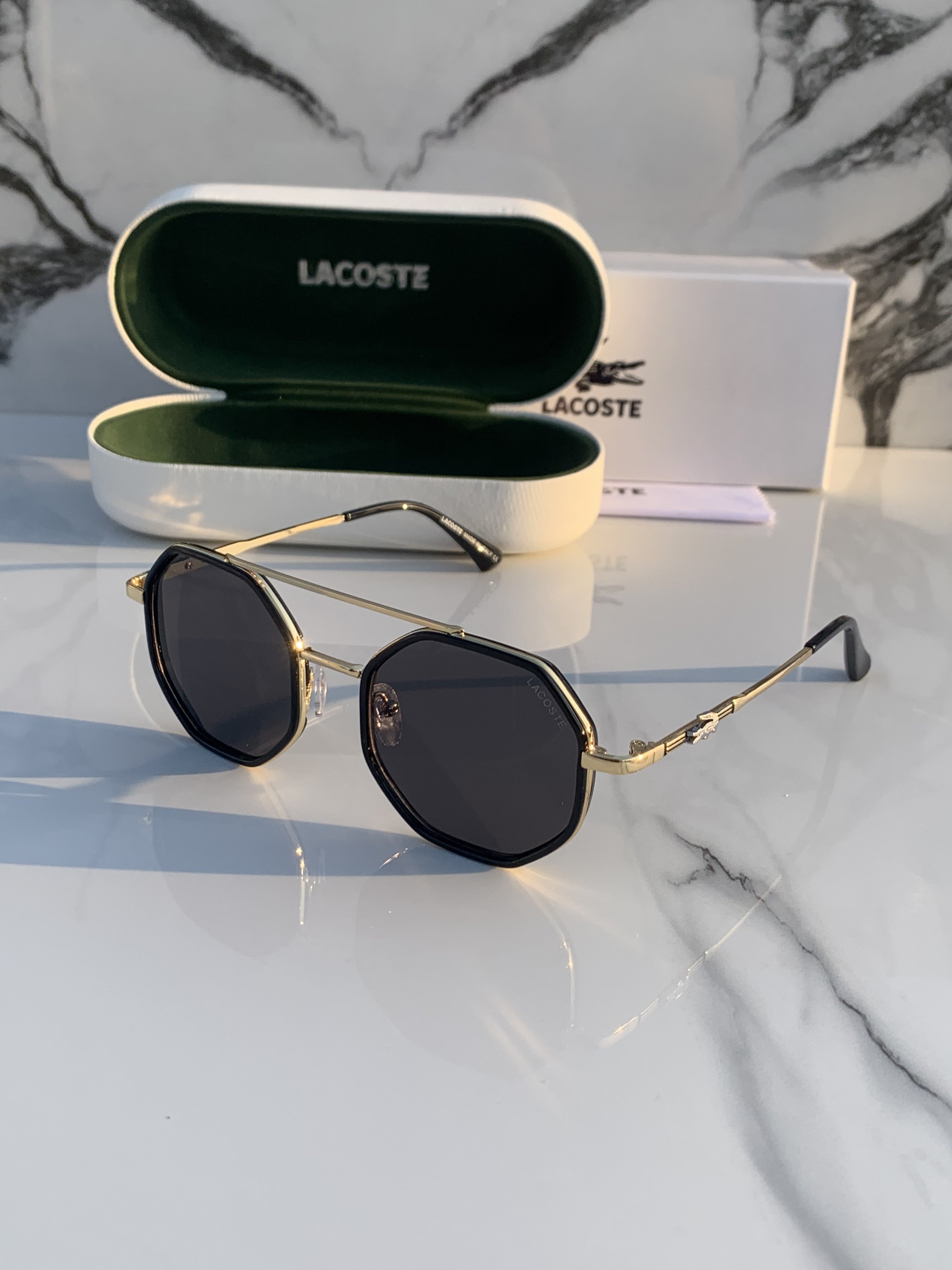 LACOSTE 9238 GOLD BLACK