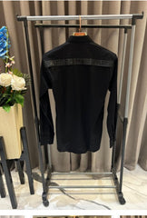 Balmain BLACK SHIRT ORIGNAL BOX PACK FRONT PATCH)