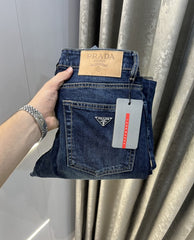 Prada Milano dark shade Steel Logo Imported Hyperflex Denim