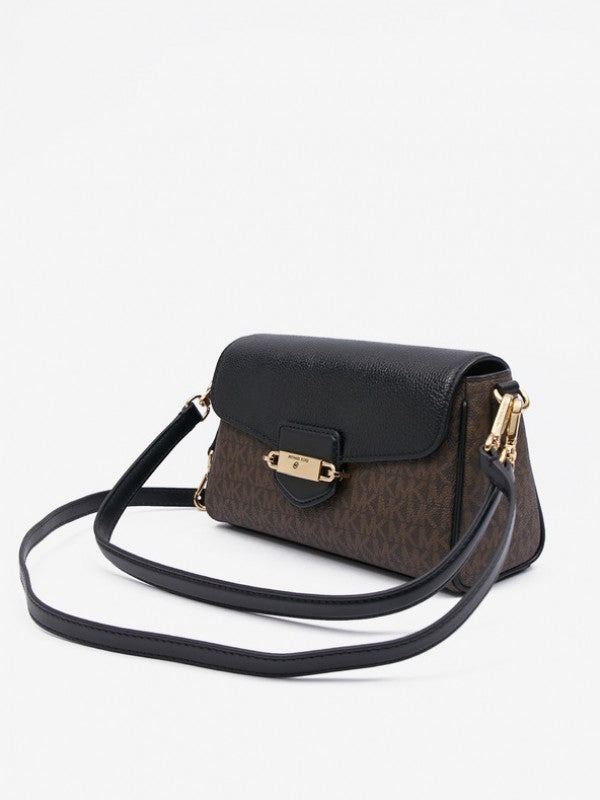 Michael Kors Fleur Crossbody Bag With Dust Bag CoffeeBlack - 9638