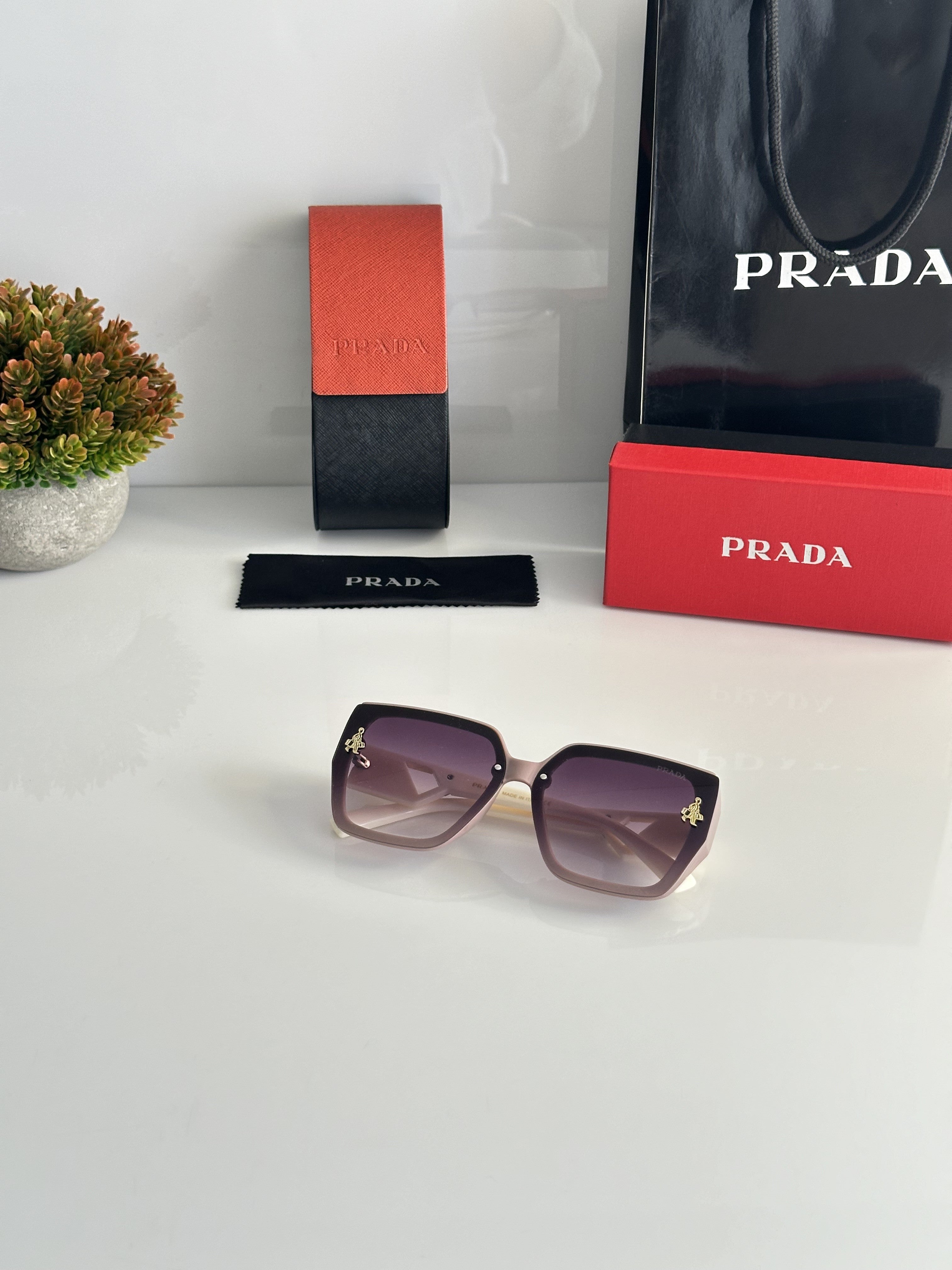 Prada WMNS 23015 Cream Purple